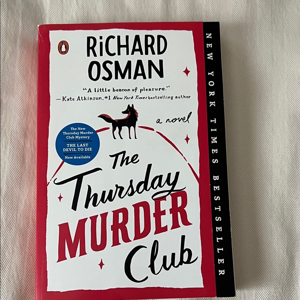 Original Penguin Paperback The Thursday Murder Club - Red White Black